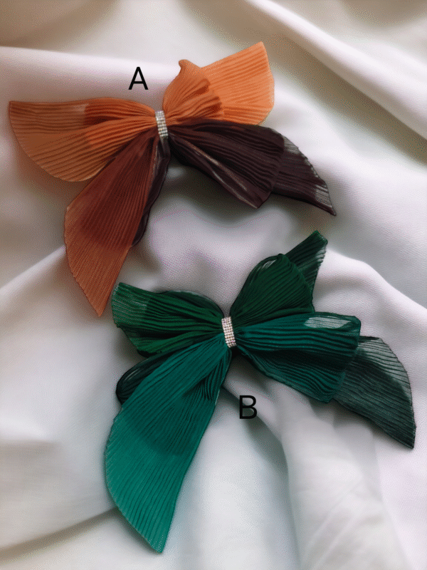 Fancy Crush Bow Clips