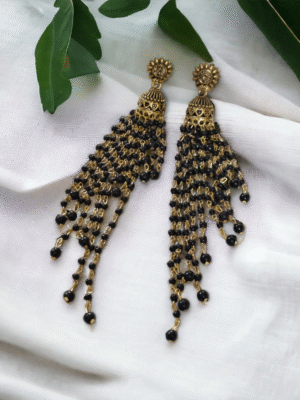 Pearl dangler jhumki earrings ethnic fashion