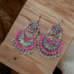 Oxidised earrings in boho style for ethnic fashion
