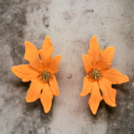 Floral earrings for festive and casual wear