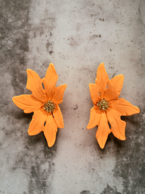 Floral earrings for festive and casual wear