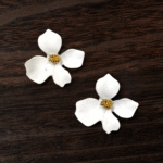 Statement floral earrings bold colorful design