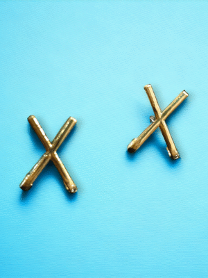 Small Cross Earrings - lightweight fashion earrings