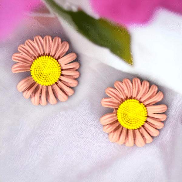 Daisy Floral Earrings - lightweight fashion earrings