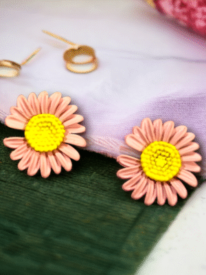 Daisy Floral Earrings - lightweight fashion earrings