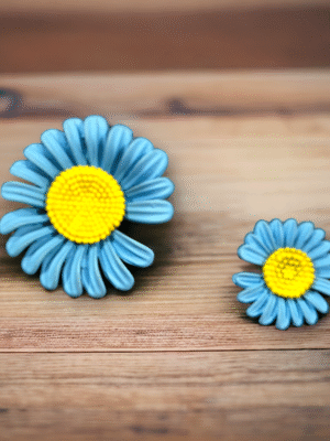 Mismatched Floral Earrings - lightweight fashion earrings