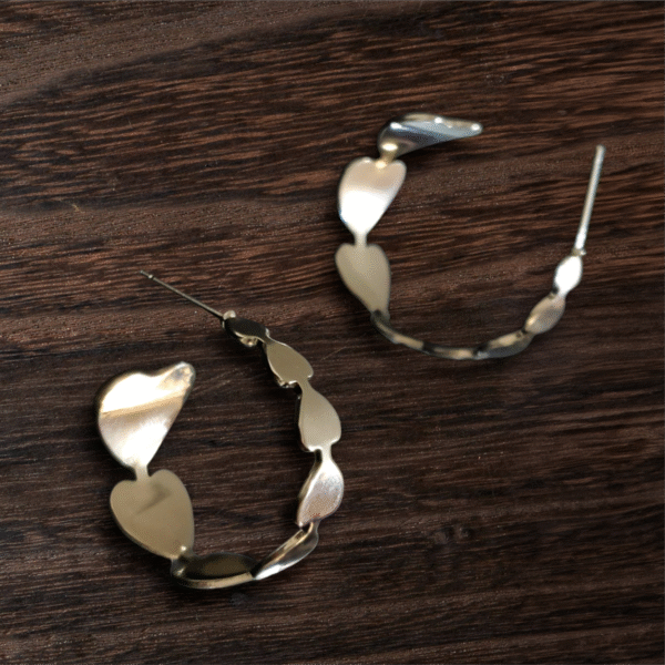 Heart Hoops - lightweight fashion earrings