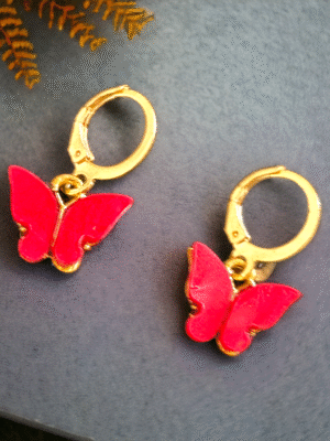 Butterfly Huggies - lightweight fashion earrings