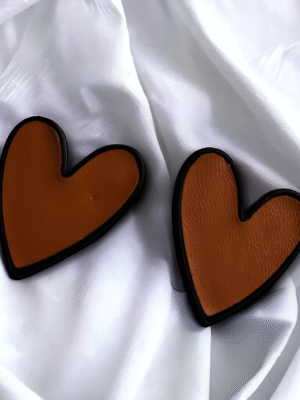 small heart earrings cute