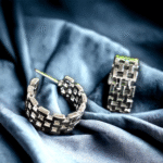 Silver Hoops - trendy statement fashion earrings