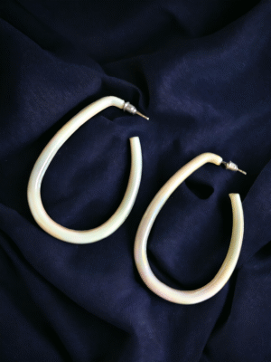 Resin Hoops - trendy statement fashion earrings