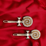 Fancy hair clips with stones - designer edition