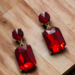 korean crystal drop earrings