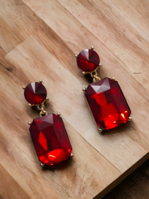 korean crystal drop earrings