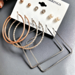 hoop and stud combo set