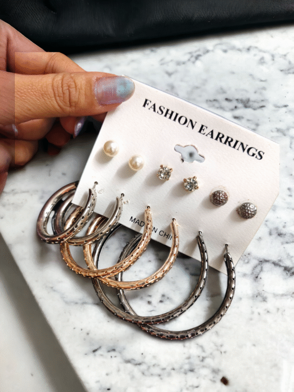 trendy combo earrings set
