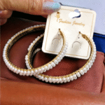pearl hoop earrings elegant