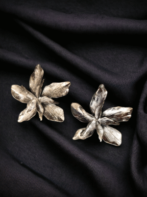 floral chunky trendy earrings