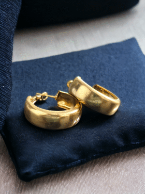 mini golden hoop earrings