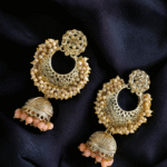 heritage mirror pearl jhumkis