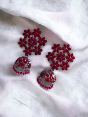 floral jhumki earrings feminine charm