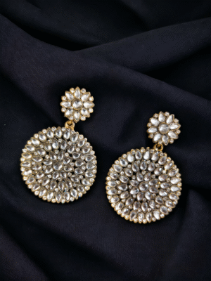 dazzling stone ethnic earrings for events