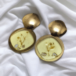 resin earrings chunky statement