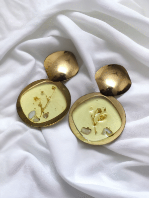 resin earrings chunky statement