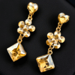 Golden Korean Stud Earrings