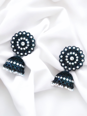 Classic Oxidized Jhumka Earrings