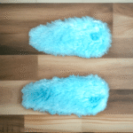 Soft furry kids' hair pins for playful styles