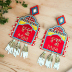 Dulhan ki maa handmade earrings with festive design