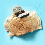 Lace floral hair clip for girls - dainty style