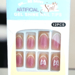 French tip artificial nail set