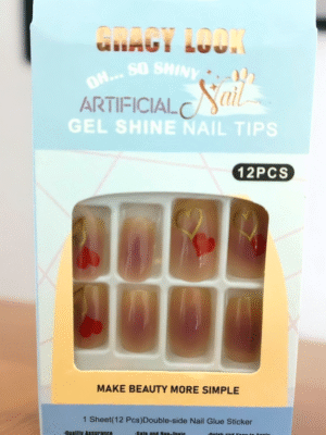 Matte black acrylic press-on nails