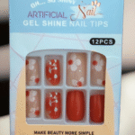 Glitter acrylic party nail extensions