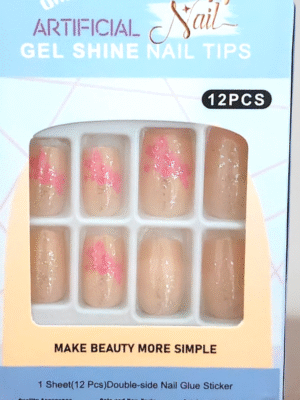 Sky blue acrylic nail set