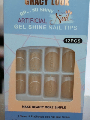 Floral print acrylic nail art set