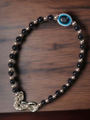 Traditional beads and ghungroo anklet design