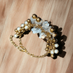 Adjustable tribal oxidized bracelet