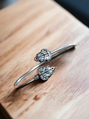 Key charm oxidized bracelet for everyday wear