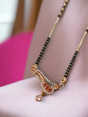 Modern mangalsutra necklace