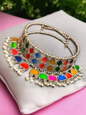 Colorful Afghani choker set