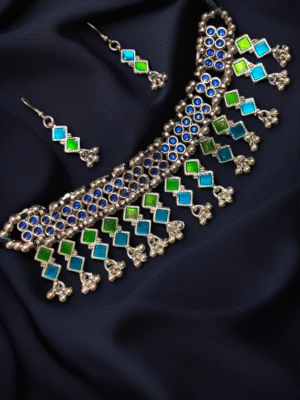 Colorful Afghani choker set