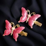 Butterfly Chic Hair Clips Stylish butterfly clips for trendy hairstyles. Chic butterfly hair clips for fashion styling