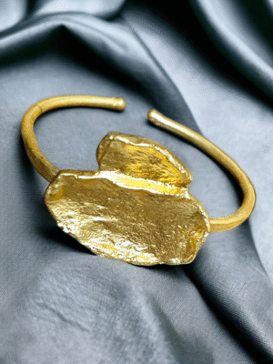 Designer brass statement kada