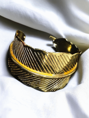 Modern brass geometric bracelet