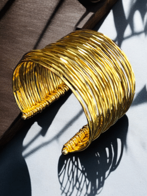 Tribal style brass cuff
