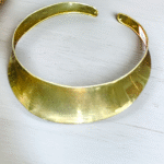 Brass statement necklace for women