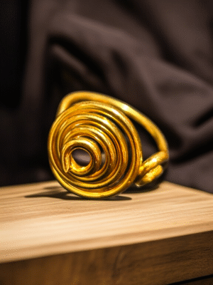 Handcrafted brass ring adjustable
